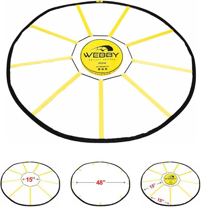 Webby Agility Trainer – Circle Speed and Agility Ladder for High Intensity Reactive Footwork Drills