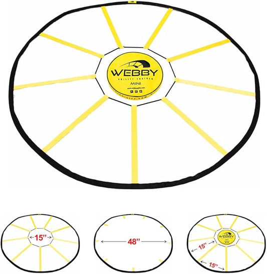 Webby Agility Trainer – Circle Speed and Agility Ladder for High Intensity Reactive Footwork Drills