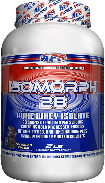 APS Nutrition IsoMorph 28 Protein Powder | Pure Whey Isolate | Cold Pressed, Ultra- Filtered, & Ion