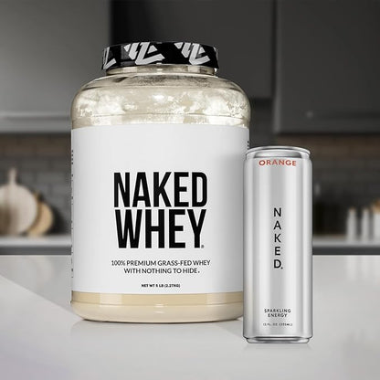 NAKED Chocolate Whey 1LB - All Natural Grass Fed Whey Protein Powder, Organic Cacao, and Coconut