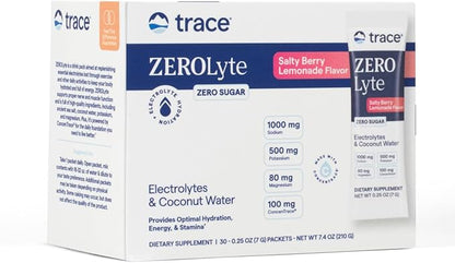 Trace Minerals ZeroLyte - Drink Mix Powder Supports Hydration & Energy - Aids Healthy Nerve &