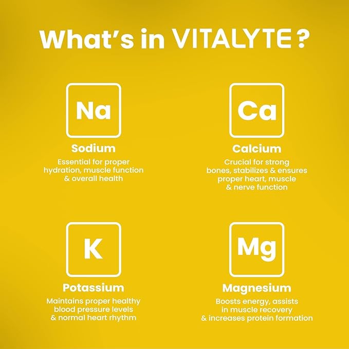 Vitalyte Electrolyte Powder Drink Mix, Isotonic Electrolyte Hydration Mix, Gluten Free Post Workout