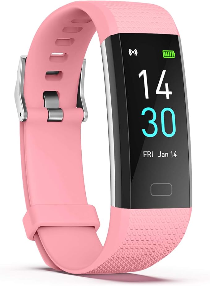 ENGERWALL Fitness Tracker with Step Counter/Calories/Stopwatch, Activity Tracker with Heart Rate