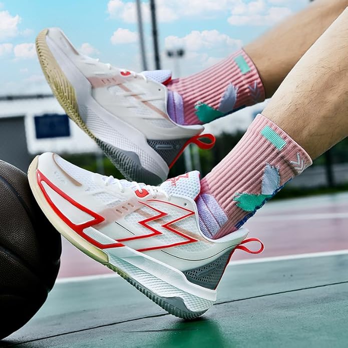 Women Basketball Shoes Fashion Sneakers Comfortable Unisex Athletic Lightweight Non Slip Outdoor