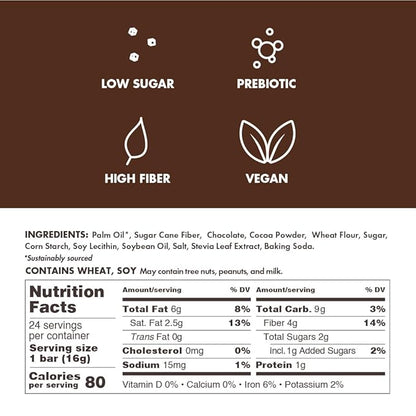 Crispy Dunes Vegan Dark Chocolate Wafer Sticks ??Low-Calorie Snack with Dark Chocolate Cream