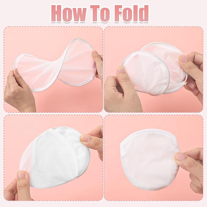 Gejoy Foldable Flying Disc Fans Bulk with Bags 9.8 Inch DIY Sublimation Handheld Cooling Fan Beach