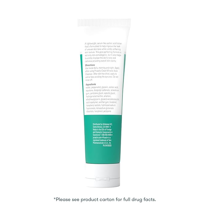 Proactiv Clean Azelaic Pore Perfector- Brightening Serum for face with Squlane and Hyaluronic Acid