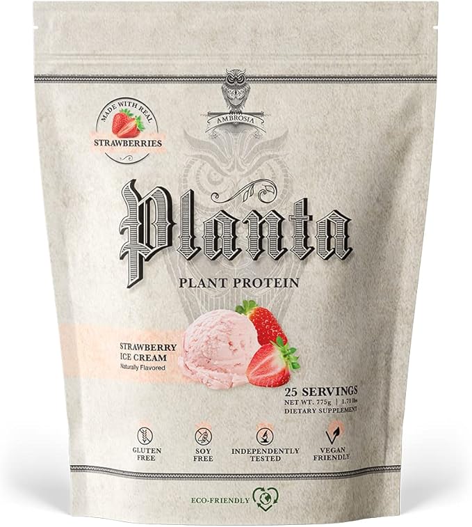 Ambrosia Planta - Premium Plant-Based Protein | Vegan & Keto Friendly | Gourmet Flavors | No