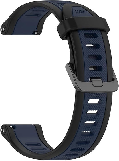Compatible with Garmin Forerunner 165 Watch Band, 20mm Width Silicone Replacement Bands for Garmin