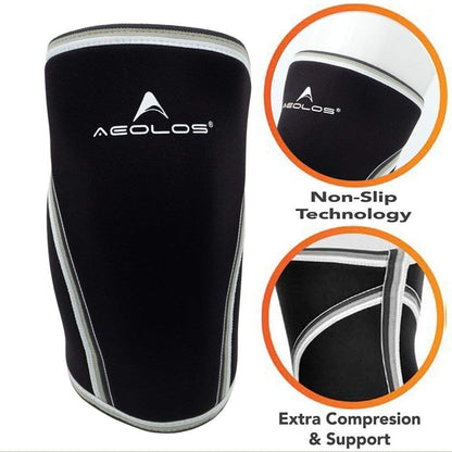 Knee Sleeves (1 Pair)，7mm Compression Knee Braces for Heavy-Lifting,Squats,Gym and Other Sports