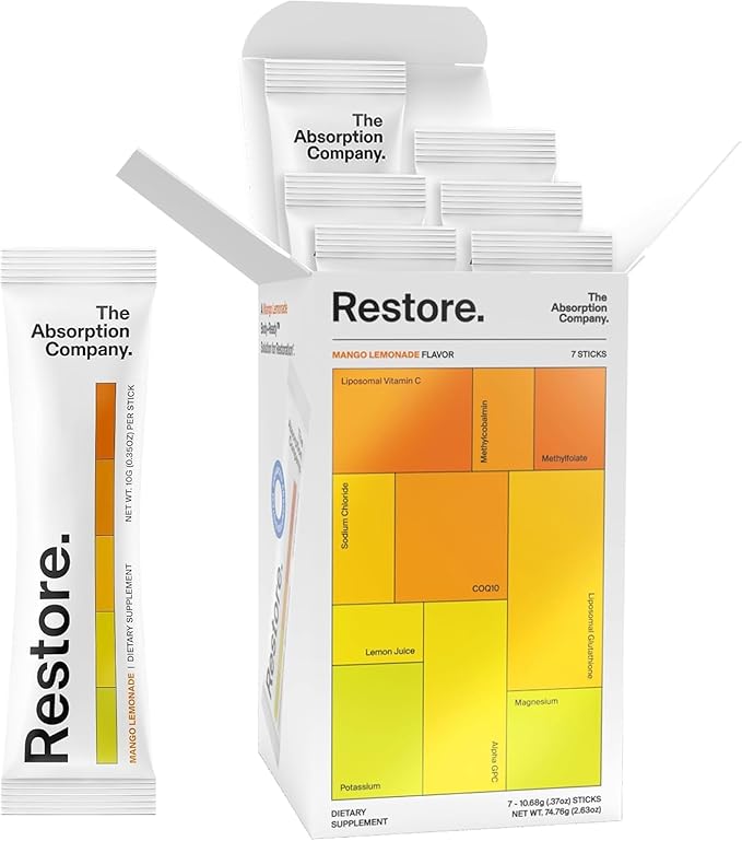 Electrolyte Powder Packets - Workout Recovery & Hydration Drink Mix with Liposomal Glutathione