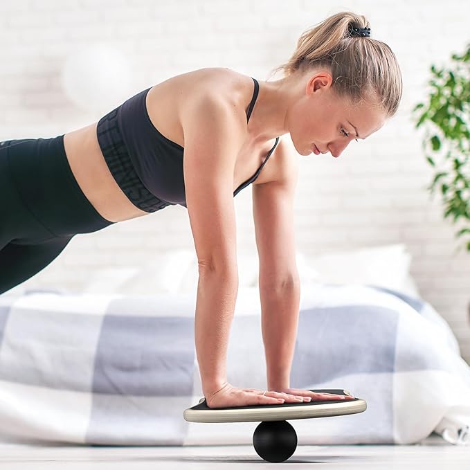 Sportneer Balance Board 7 Modes Wobble Board with Adjustable Stoppers Exercise Balancing Stability