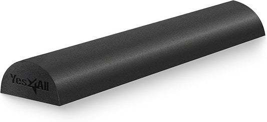 Yes4All Medium Firm Half Foam Rollers for Post-Workout Relaxation, 12/18/24/36 inch PE Foam Roll