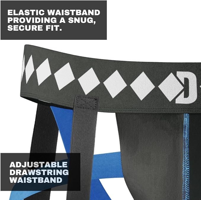 Diamond MMA 3-in-1 Hockey Garter Belt System - Complete with Athletic Cup, Garter, and Jock