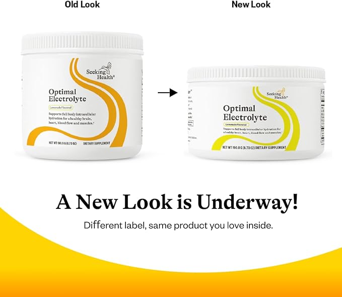 Seeking Health Optimal Electrolyte Powder, Lemonade Flavor, Healthy Energy and Endurance Support