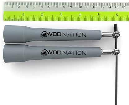 WOD Nation Adjustable Speed Jump Rope For Men, Women & Children - Blazing Fast Fitness Skipping