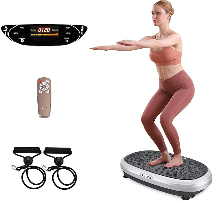 EILISON FitMaxx 3D XL Vibration Plate Exercise Machine - Whole Body Workout Vibration Platform