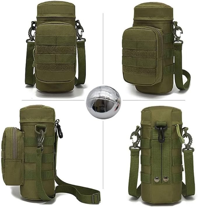 Bocce Ball Bag for 90mm 84mm 73mm 3 Bocce Game,Multifunctional, Zip Design, Powerful. Size: 27 x 12