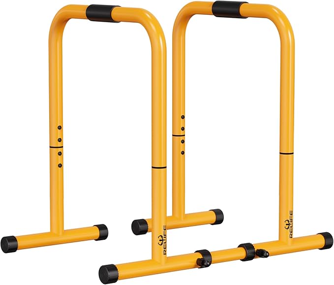 RELIFE REBUILD YOUR LIFE Dip Station Functional Heavy Duty Dip Stands Fitness Workout Dip bar