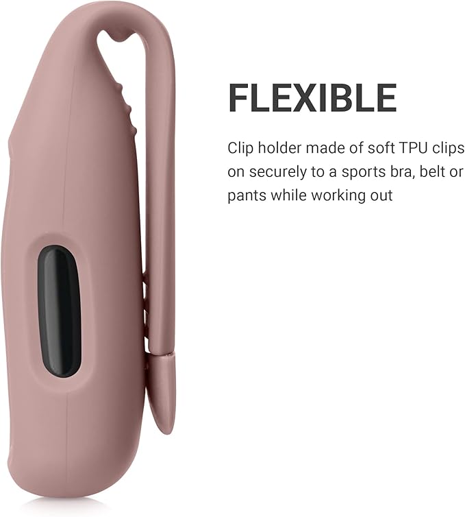 kwmobile 2X Clip Holders Compatible with Fitbit Inspire 3 / Inspire 2 / Ace 3 - Clip-On Holder