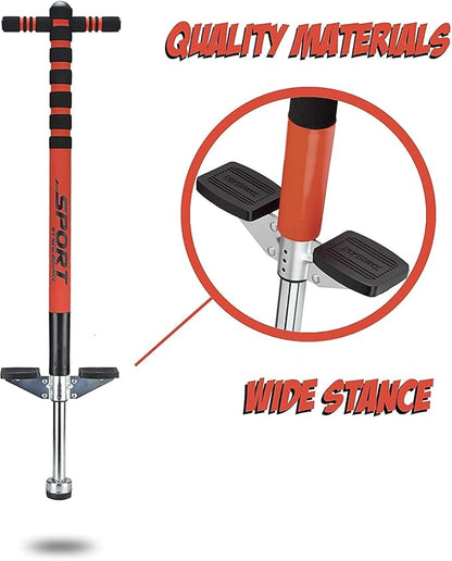 New Bounce Pogo Stick for Kids - Pogo Sticks, 40 to 80 Lbs - Sport Edition, Quality, Easy Grip