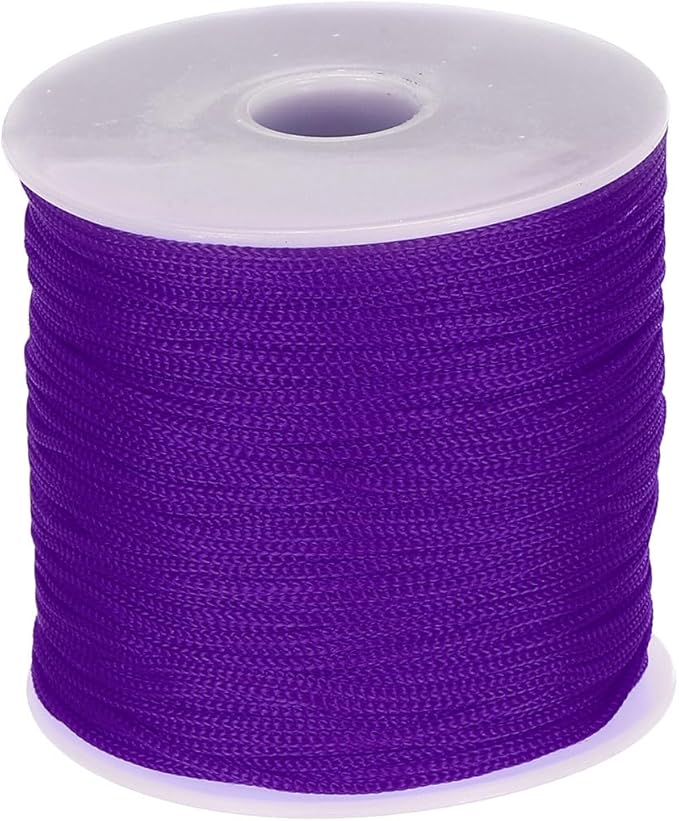 MECCANIXITY 1/16 Inch Polypropylene Rope Braided Ropes, 328ft Nylon Rope Hollow Utility Cord for