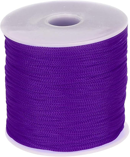 MECCANIXITY 1/16 Inch Polypropylene Rope Braided Ropes, 328ft Nylon Rope Hollow Utility Cord for