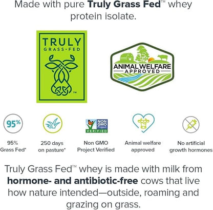 LEGION Whey+ Protein Whey Isolate from Grass Fed Cows - Whey Protein Isolate Powder Low Calorie