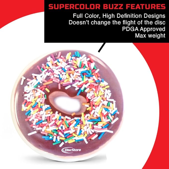 Discraft ESP Buzzz Supercolor Midrange Disc Golf Disc - Custom Design Discraft Discs - Straight