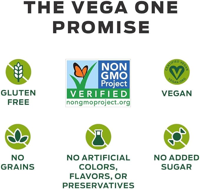 Vega Organic All-in-One Vegan Protein Powder, Chocolate - Superfood Ingredients, Vitamins for