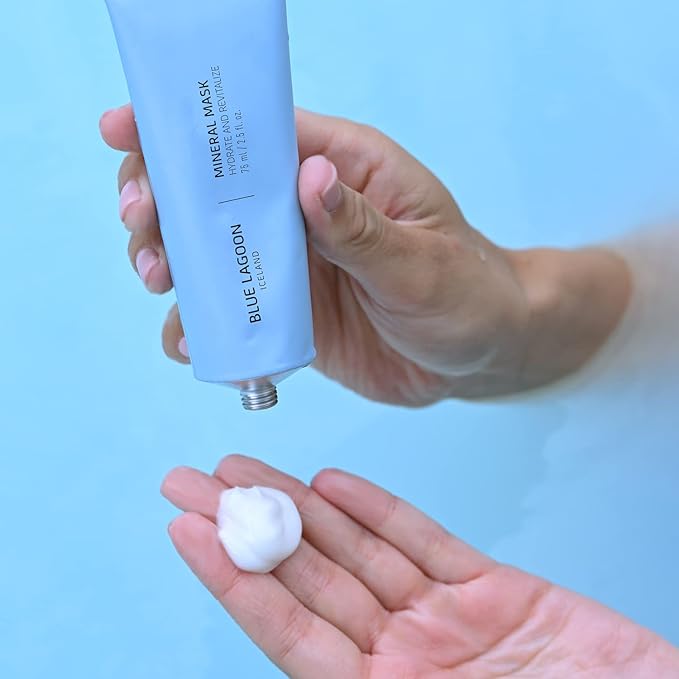 Blue Lagoon Hydrating Overnight Mineral Face Mask, Lightweight Gel Mask For Intense Hydration &