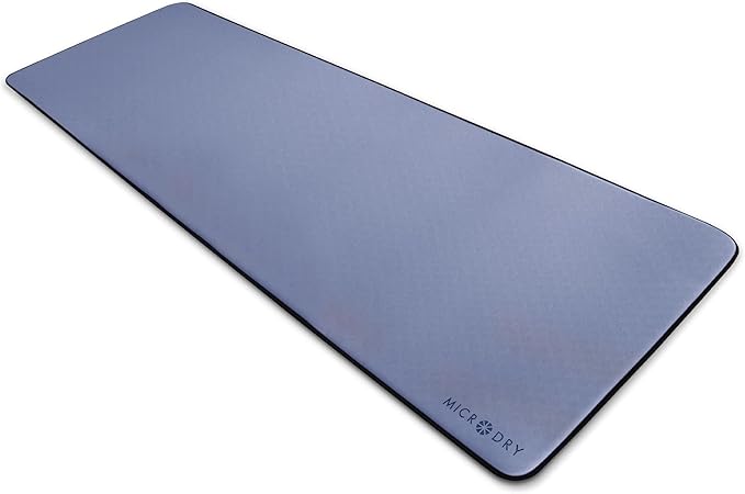 MICRODRY Deluxe Fitness Exercise Yoga Mat for Home & Gym, Extra Thick for High Impact Training