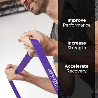 THERABAND High Resistance Bands, Set of 2 Elastic Super Bands for Improving Flexibility, Injury