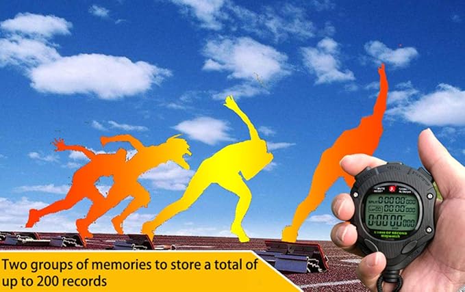 Digital Stopwatch Timer with Back Light Stop Watch 0.001second Timing|100 Lap Memory,Large dispaly