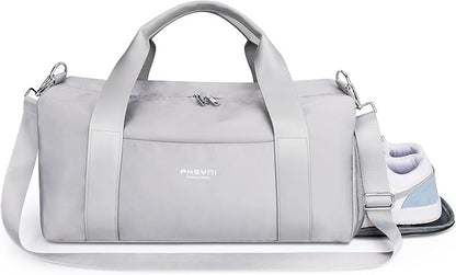 Gym Bag for Men and Women with Shoe Compartment & Wet Pocket - Duffle Bag for Travel Sports Fitness