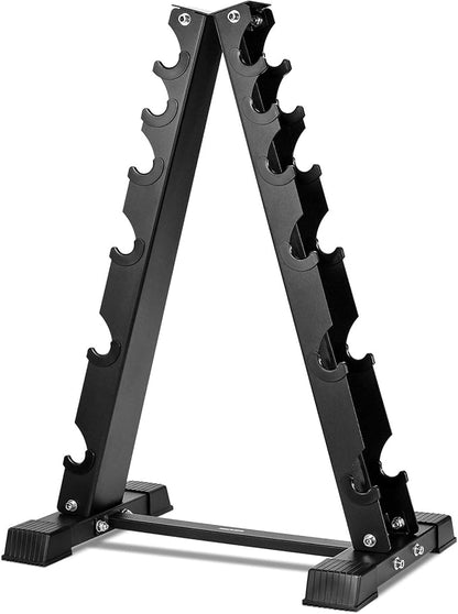 Dumbbell Rack Stand Only, Weight Rack for Dumbbells Compact A-Frame Home Gym Space Saver (480/800