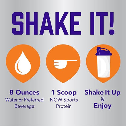 NOW Foods Sports Nutrition, Pea Protein 25 g With BCAAs, Easily Digested, Vanilla Toffee Powder