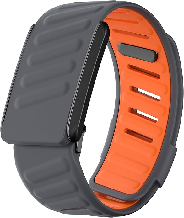 Comfort Durable Silicone Wristband Compatible with WHOOP 4.0 Band, Soft Silicone Sports Loop Strap