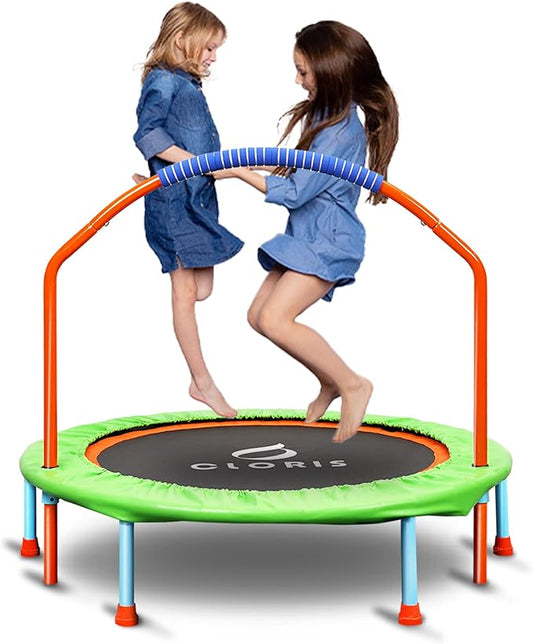 CLORIS 38in/48in Folding Trampoline - Max Load 220lbs / 450lbs Trampoline Rebounder Trampoline for