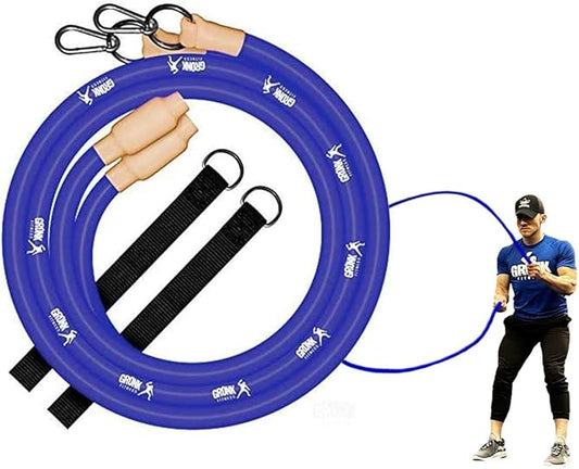 Gronk Fitness Inertia Wave Edition | Dynamic Rubber Battle Ropes Alternative for Home and Gym |