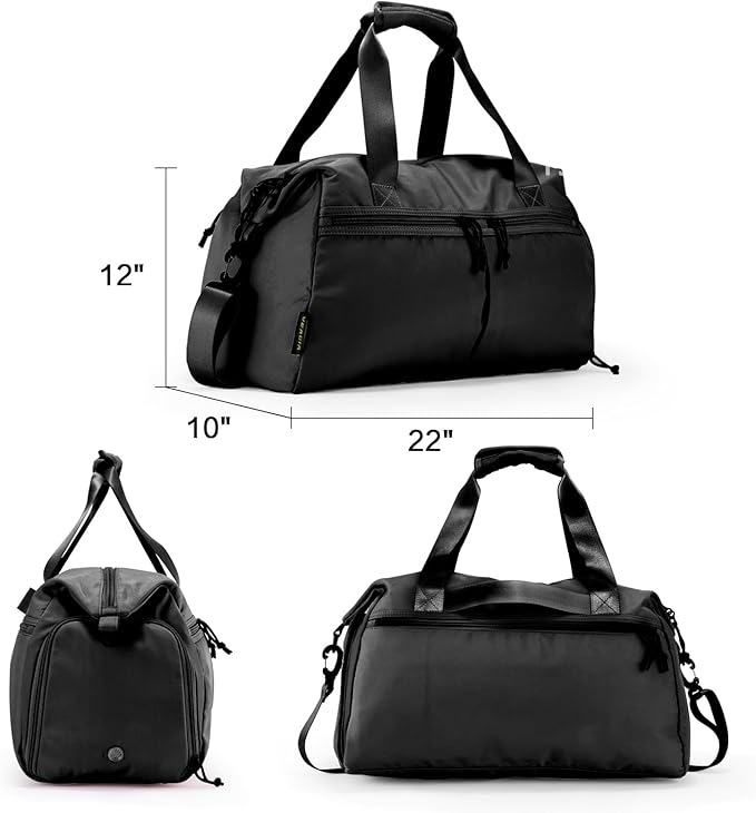 Weekender Duffel Bag with Shoe Compartment And Wet Pocket-Luggage Everyday Overnight Bag for Men