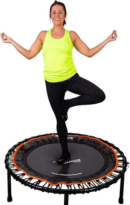 MXL FIT Bounce PRO Bungee Rebounder - Premium Indoor Mini Trampoline for Adults and Kids, Silent
