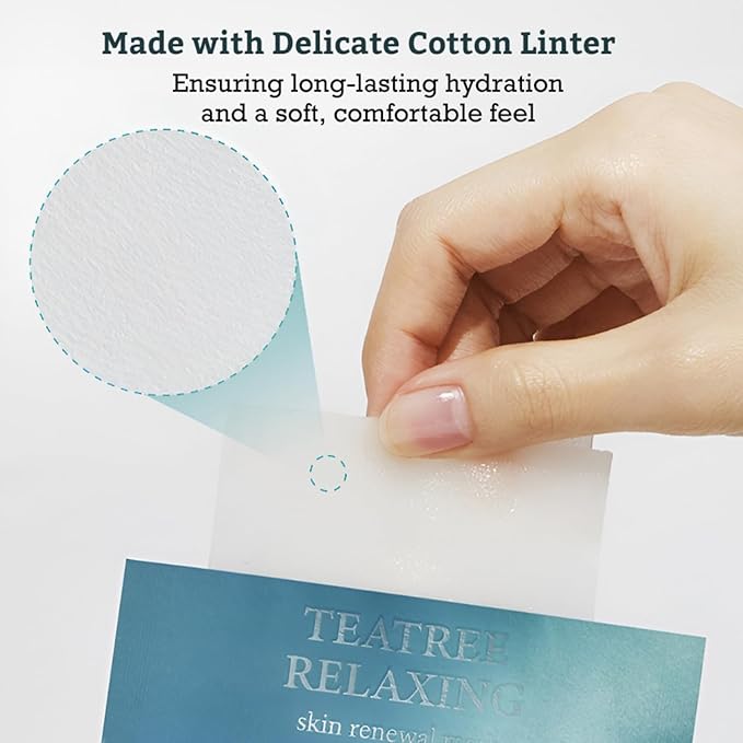 LEADERS Teatree Relaxing Skin Renewal Mask ??Soothes & Calms Sensitive, Acne-Prone Skin ??Controls