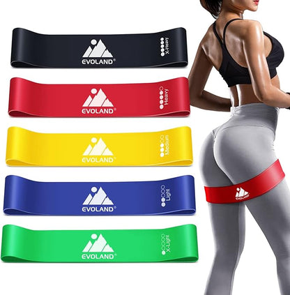 Resistance Bands Set, Workout Bands with Handles, Door Anchor, Ankle Straps and Carry Bag, Exercise