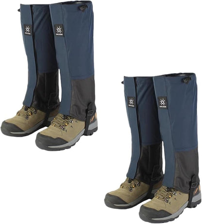2 Pairs Leg Gaiters Adjustable Shoe Snow Boot Guard Gators for Running Shoe Gaiters, Trail Running
