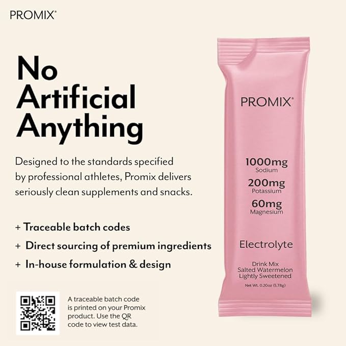 ProMix Nutrition Electrolytes Powder Hydration Packets - Himalayan Pink Salt, Magnesium, Potassium