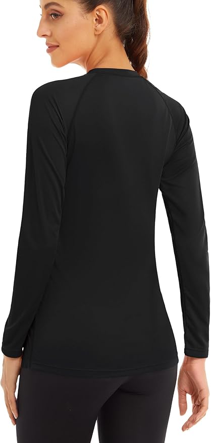 MAGCOMSEN Women's 2 Pack Long Sleeve Shirts UPF 50+ Sun Protection Quick Dry Swim Shirt for Rash