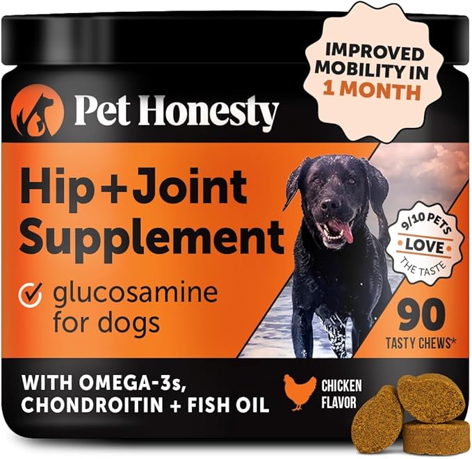 Hip & Joint Health - Glucosamine for Dogs Soft Chews, Joint Supplement for Dogs with Glucosamine