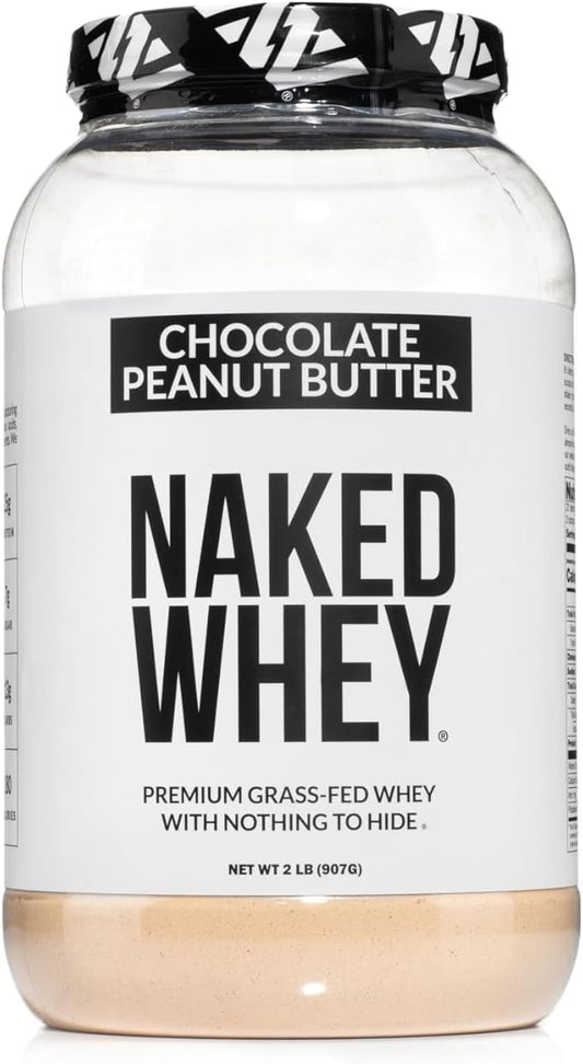 Whey Chocolate Peanut Butter Protein Powder, Grass Fed Whey, No GMO, No Soy, and Gluten Free.