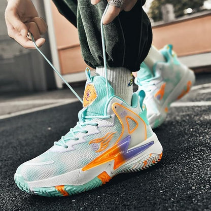 Basketball Shoes for Womens and Mens, Breathable Non Slip Outdoor Casual Unisex-Adult Fashion